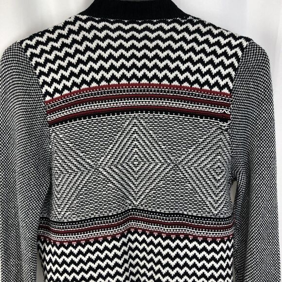 Vanity Womens Medium Open Front Long Sleeve Holyday Cardigan Sweater Fringe M - Picture 1 of 10